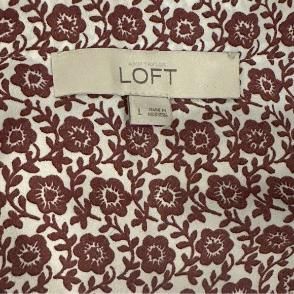 Ann Taylor Loft Patterned Shell - Picture 10 of 11